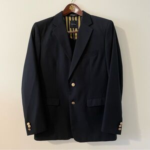 Nautica Men’s Classic Navy Blue Blazer - Gold Anchor Buttons
